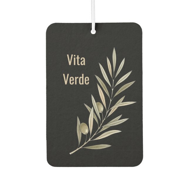 Ambientador Colección Vita Verde Negro (Anverso)