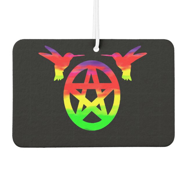 Ambientador Colibrí Psicodélico Y Aire Pentáculo Freshener (Anverso)