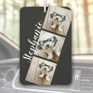 Ambientador Collage de fotos personalizado - 3 fotos Tiras de 