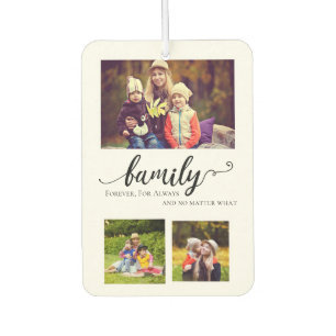 Ambientador Collage Mutli-photo de Family Forever Calligraphy