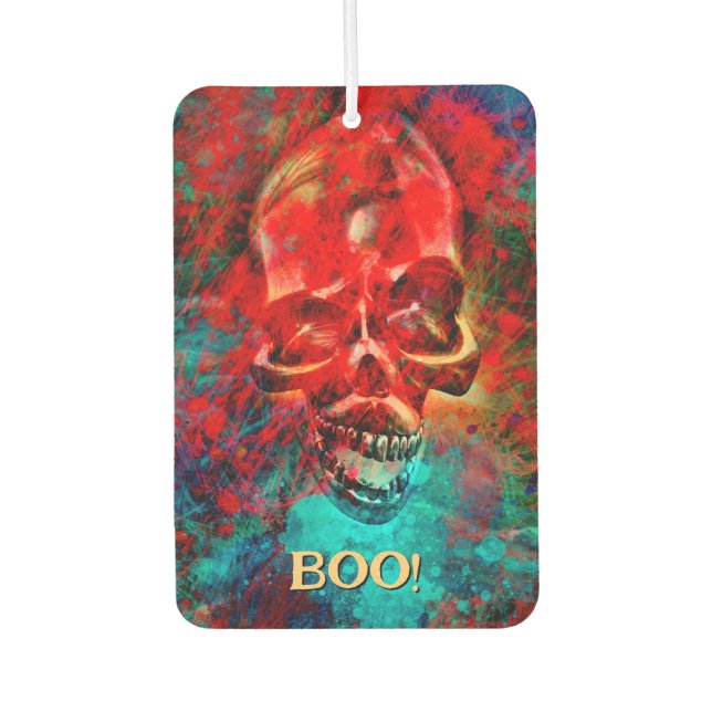 Ambientador Colorful skull. Boo! (Anverso)
