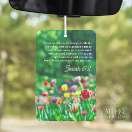 Ambientador Coloridas Escrituras de Biblia en el Jardín de los