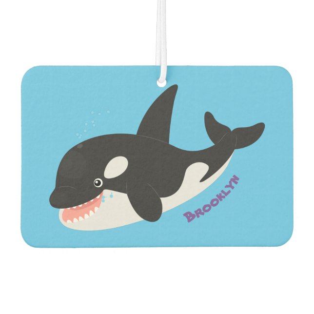 Ambientador Cómico asesino ballena orca personalizado lindo il (Anverso)