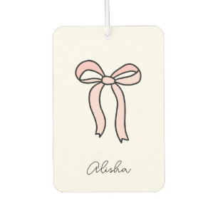 Ambientador Coquette rosa Bow Aire Aire Aire Aire-Auto Persona