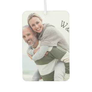 Ambientador Corazón con forma personalizada con foto y inicial