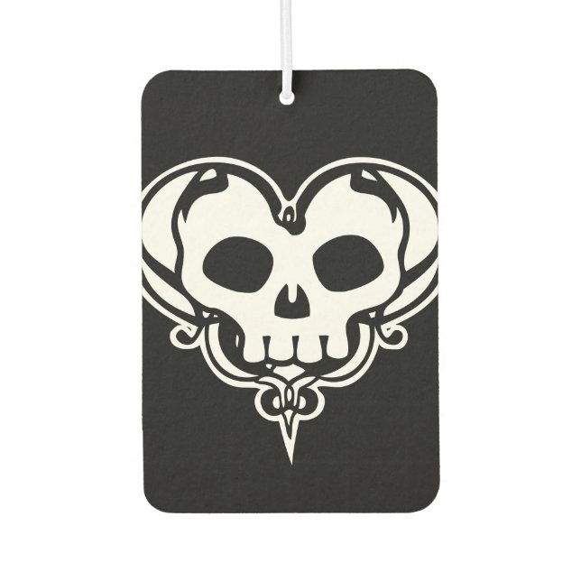 Ambientador Corazón de cráneo decorativo (Anverso)