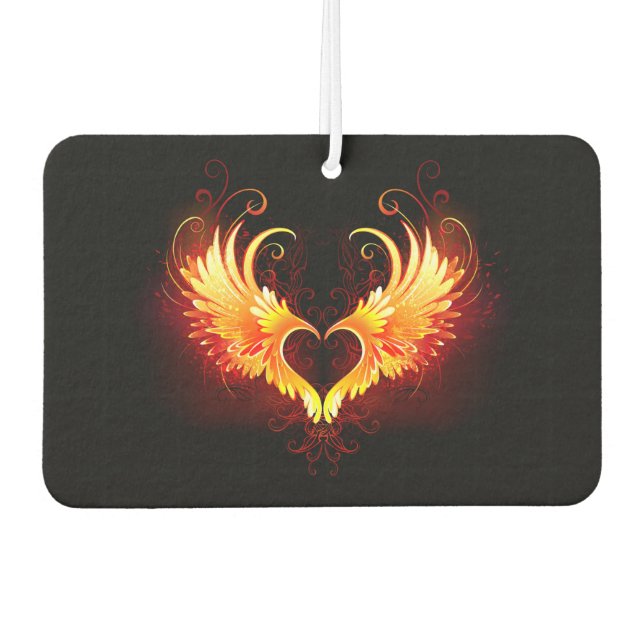 Ambientador Corazón de Fuego Ángel con Alas (Anverso)