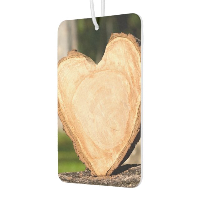 Ambientador corazón de madera (Izquierda)