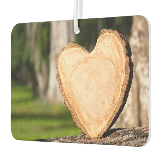 Ambientador corazón de madera (Izquierda)