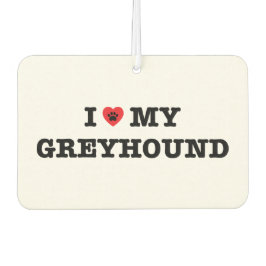 Ambientador Corazón de mi coche Greyhound Air Freshener