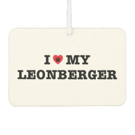Ambientador Corazón de mi coche Leonberger Air Freshener