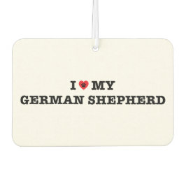 Ambientador Corazón de mi coche pastor alemán Air Freshener