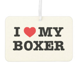 Ambientador Corazón Mi Boxer Car Air Freshener