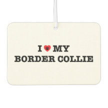 Corazón mi frontera Collie Car Air Freshener