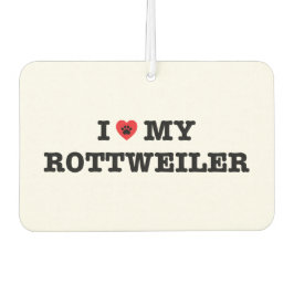 Ambientador Corazón Mi Rottweiler Car Air Freshener