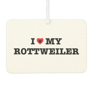 Ambientador Corazón Mi Rottweiler Car Air Freshener