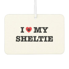 Ambientador Corazón mi Sheltie Auto Air Freshener