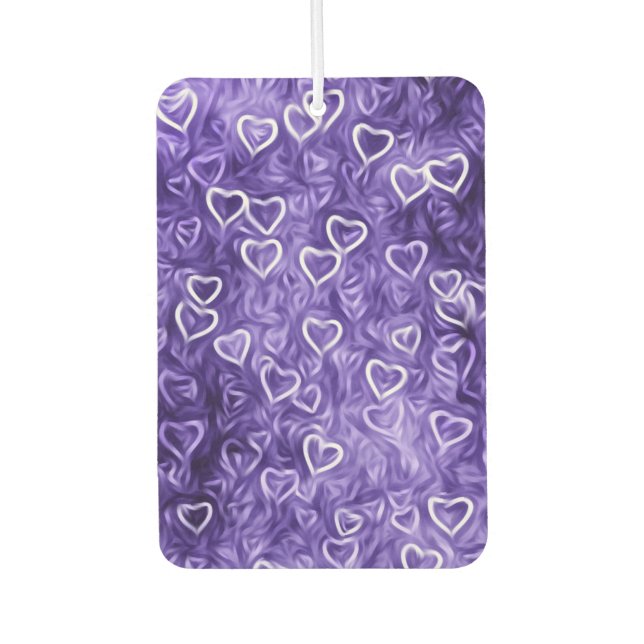 Ambientador Corazones en caída - Púrpura (Anverso)