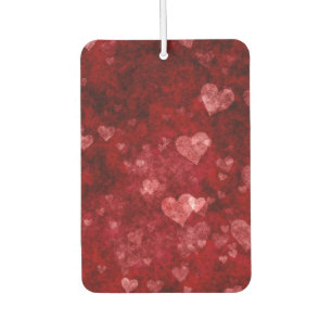 Ambientador corazones rojos grunge
