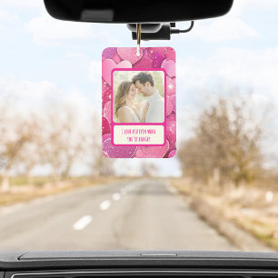 Ambientador Corazones rosados púrpura cuando tienes hambre