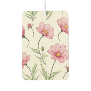 Ambientador Cosmos Flor Retrato Rectángulo Aire Freshener