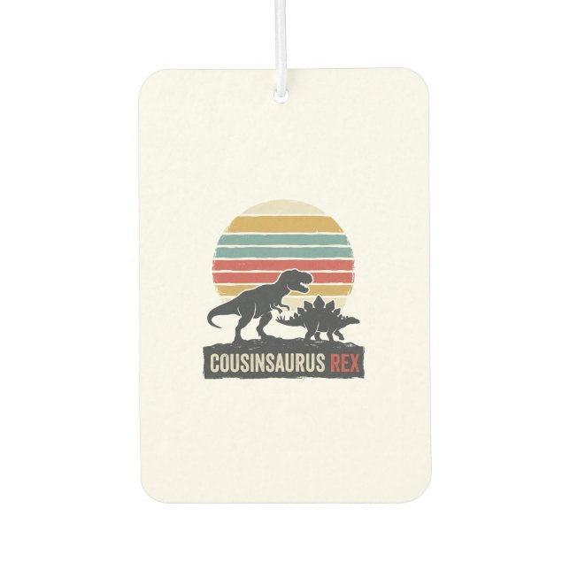 Ambientador Cousinsaurus Rex Camiseta Divertida de Dinosaurio  (Anverso)