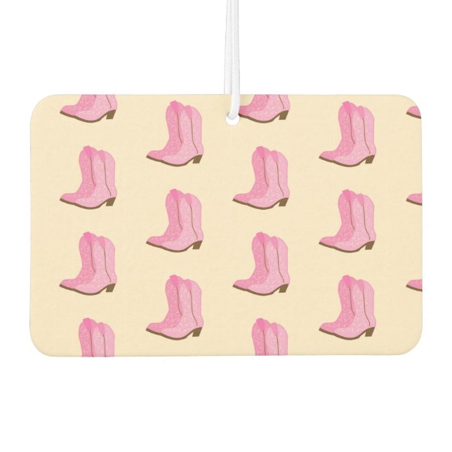 Ambientador Cowgirl Rosa Boots Country Texas Ranking (Anverso)