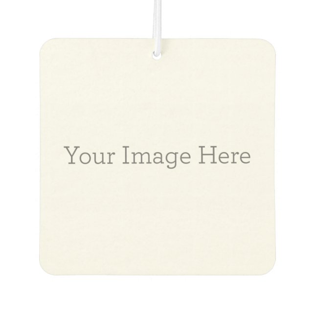 Ambientador de coche personalizado, Cuadrado, Coche nuevo (Anverso)