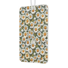 Ambientador Crochet White Daisies Spring Wildflowers