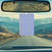 Cuadrícula H de la clave del meandro griega Azul