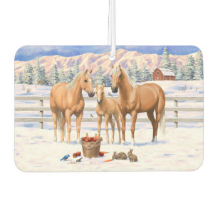Ambientador Cuatrimestre Palomino De Caballos En Nieve De Invi