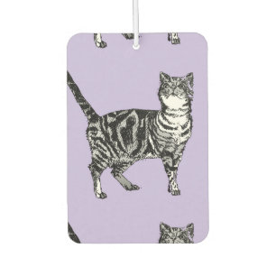 Ambientador Cuidado blanco negro Tabby Cat Air Freshener