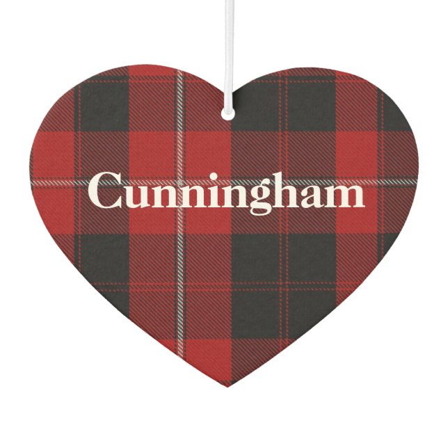 Ambientador Cunningham Tartan Plaid Air Freshener (Anverso)