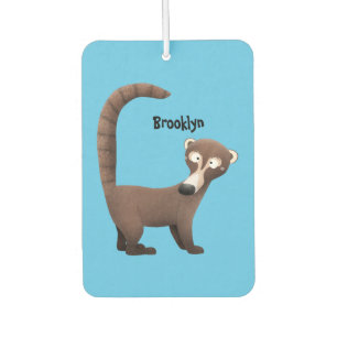 Ambientador Curioso ilustracion personalizado de coatimundi