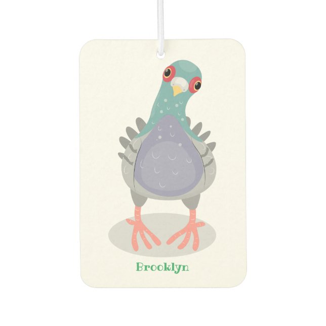 Ambientador Curioso ilustracion personalizado de palomas (Anverso)