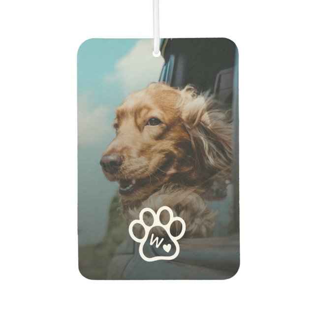 Ambientador Custom Make Your Own Pet Photo Potrait Monogram (Anverso)