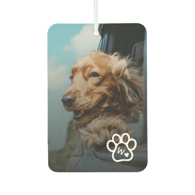 Ambientador Custom Make Your Own Pet Photo Potrait Monogram (Anverso)