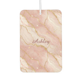 Ambientador Custom Modern Rose Quartz Marble Gold