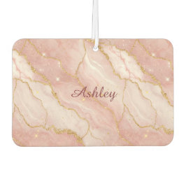 Ambientador Custom Modern Rose Quartz Marble Gold