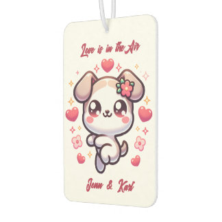 Ambientador Customizable Kawaii Puppy Love Air Freshener