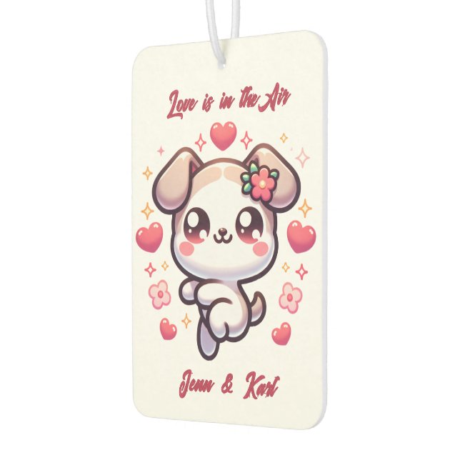 Ambientador Customizable Kawaii Puppy Love Air Freshener (Izquierda)