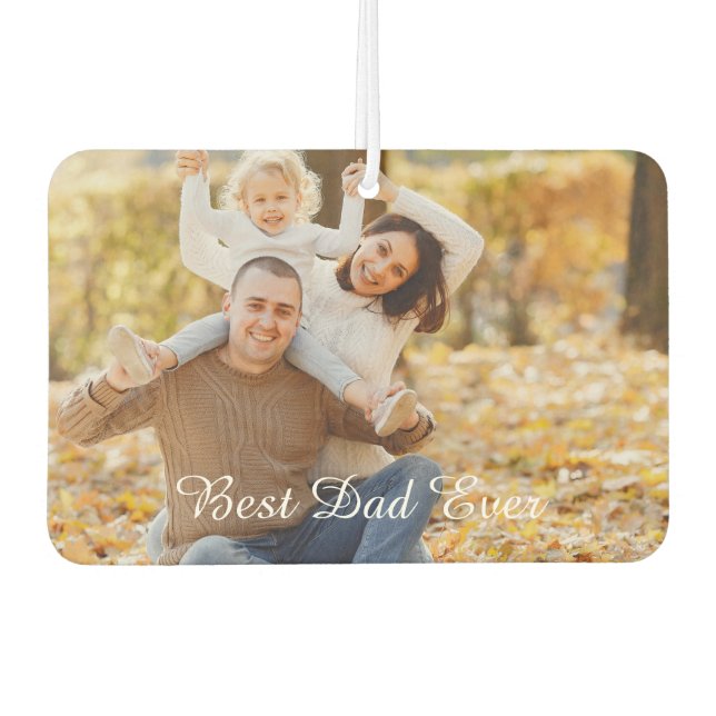 Ambientador Customizable Photo & Text 'Best Dad Ever' Keepsake (Anverso)