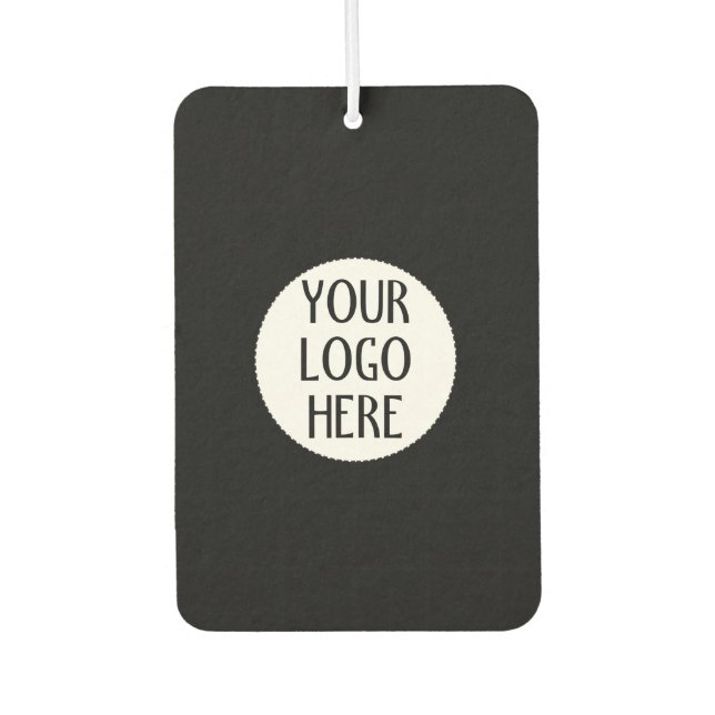 Ambientador Customize Your Black White company logo (Anverso)