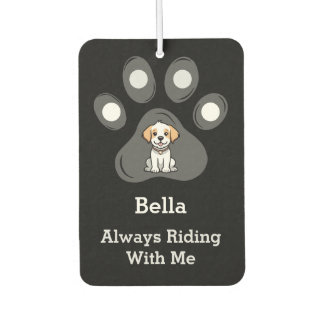 Ambientador Customized Funny Pet Paw Dog Name Two Sided Photo