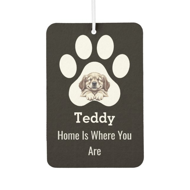 Ambientador Customized Modern Elegant Funny Dog Paw Pet Lover (Anverso)