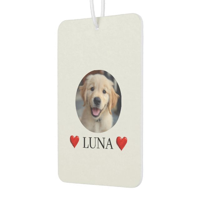Ambientador Customized My Dog with Photo & Name Air Freshener (Izquierda)