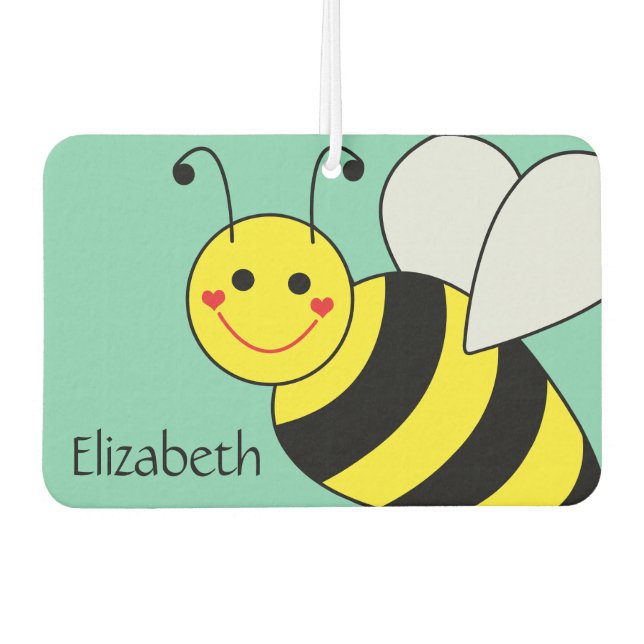 Ambientador Cute Bumble Bee Personalizado (Anverso)