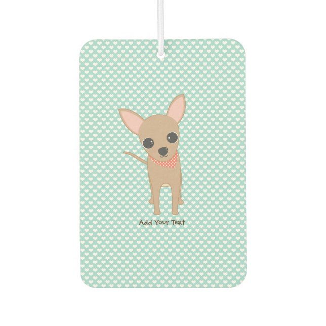 Ambientador Cute Chihuahua personalizado (Anverso)