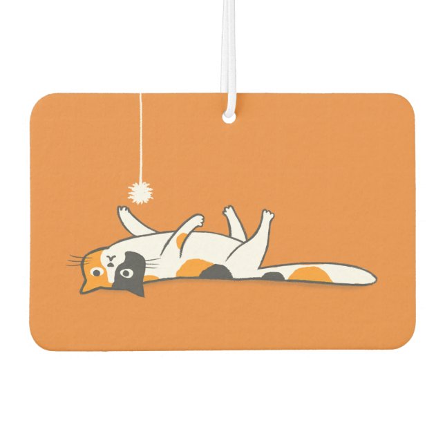Ambientador Cute Funny Calico Cat Car Air Freshener (Anverso)