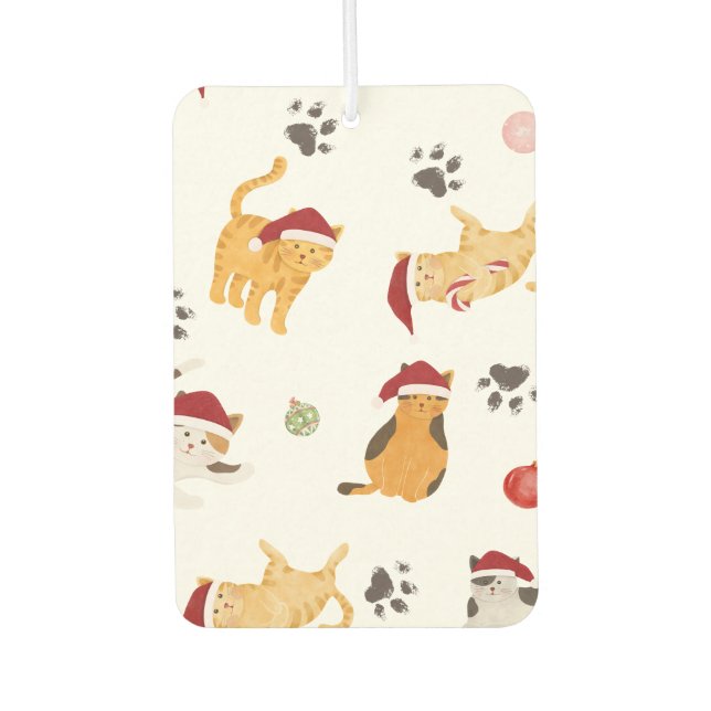 Ambientador Cute Holiday Cat Pattern (Anverso)